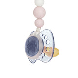 Lassig Soother Holder Wood / Silicone - Little Universe Cloud Powder Pink
