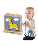 Viga Stacking Cube Puzzle - Wild Animals