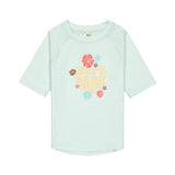 Lassig SPF Short Sleeve Rashguard - Flowers Sea Foam