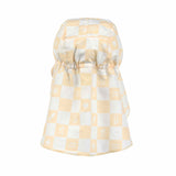 Lassig SPF Sun Protection Flap Hat - Check Pattern Vanilla & Sea Salt