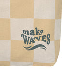 Lassig Beach Shopper - Check Pattern Vanilla / Sea Salt