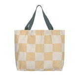 Lassig Beach Shopper - Check Pattern Vanilla / Sea Salt
