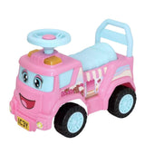 Evo Foot to Floor Ice Cream Van Ride on - Pink & Blue