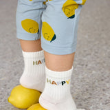 Lassig Jersey Baby Leggings - Lemon Light Blue