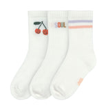 Lassig Tennis Socks 3pcs - Cherry