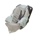 Lassig Knitted Blanket for Car Seat - Light Mint