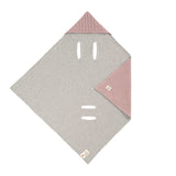 Lassig Knitted Blanket for Car Seat - Dusky Pink
