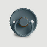 Frigg Rope Latex Baby Pacifier 0-6M, 1Pack, Stone Blue - Size 1 - Laadlee