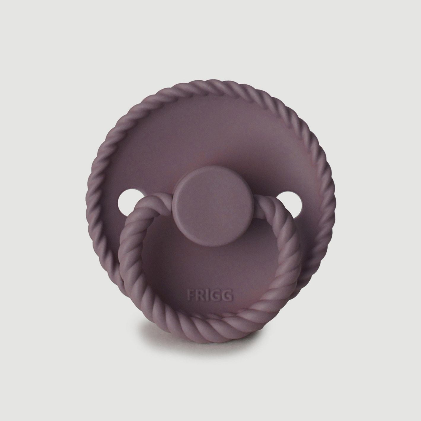Frigg Rope Silicone Baby Pacifier 0-6M, 1Pack, Twilight Mauve - Size 1 - Laadlee