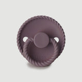 Frigg Rope Silicone Baby Pacifier 0-6M, 1Pack, Twilight Mauve - Size 1 - Laadlee