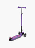 Maxi Micro Deluxe Foldable LED Scooter - Purple - Laadlee