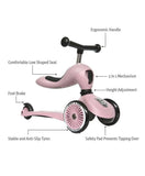 Scoot & Ride 2-in-1 Highwaykick 1 Scooter And Helmet S-M - Rose