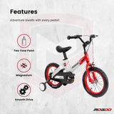 Mogoo Spark 16" Magnesium Kids Bicycle - Red
