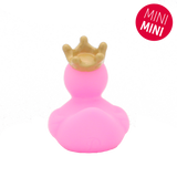 Lilalu Bath Toy Mini Rubber Duck With Crown - Pink