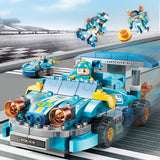 Feelo Racing Police Car Building Blocks Set For Kids - 182pcs