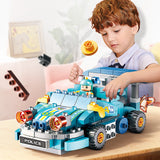 Feelo Racing Police Car Building Blocks Set For Kids - 182pcs