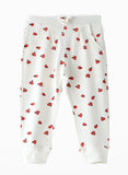 Jelliene All Over Printed Knit Sweat Pants - White Bug - Laadlee