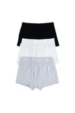 Anvi Baby Boxer Brief Underwear Set of 3- Grey/White/Black