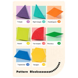 Mideer Magnetic Wooden Geometry Blocks - 250pcs