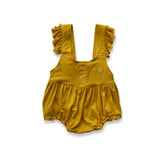Anvi Baby Bamboo Ruffle Romper - Mustard