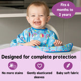 Tidy Tot Bib Short Sleeve - Foxes