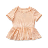 Anvi Baby Organic Bamboo Spandex Onesie Dress - Peach