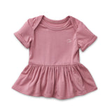 Anvi Baby Organic Bamboo Spandex Onesie Dress - Lilac