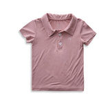 Anvi Baby Bamboo Spandex Polo T-Shirt 18M-24M - Lilac