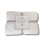 Anvi Baby Organic Bamboo Baby & Toddler Blanket - White