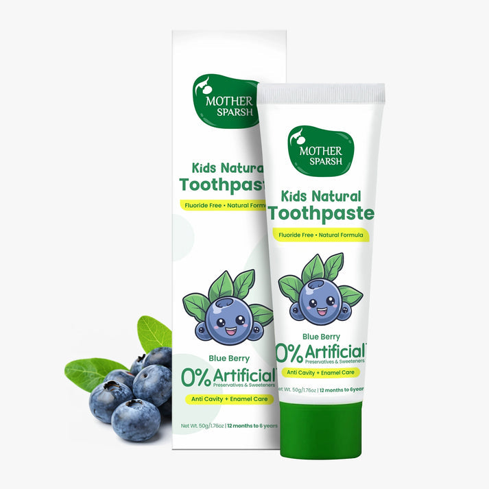 Mother Sparsh Natural Toothpaste Berry - 50gm - Laadlee