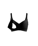 Okus Comfy Cotton Maternity & Nursing Bra - Black - Laadlee