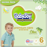 BabyJoy Olive Diapers Size 6 - Xxl - 16Kg+, Saving Pack - 7Pcs