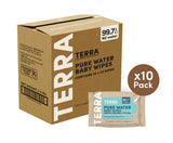 Terra Pure Water Baby Wipes 24s - 240pcs (Pack of 10)