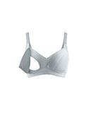 Okus Comfy Cotton Maternity & Nursing Bra - Light Grey - Laadlee