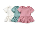 Anvi Baby Onesie Dress- Gift Set Girls - Lilac/Sage/White