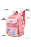 Eazy Kids Unicorn Planet School Bag with Universal Trolley and Pencil Case - Pink
