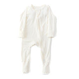 Anvi Baby Organic Zipper Sleepsuit - Daisy White