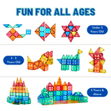 Mideer Colourful Magnetic Tiles - 60pcs
