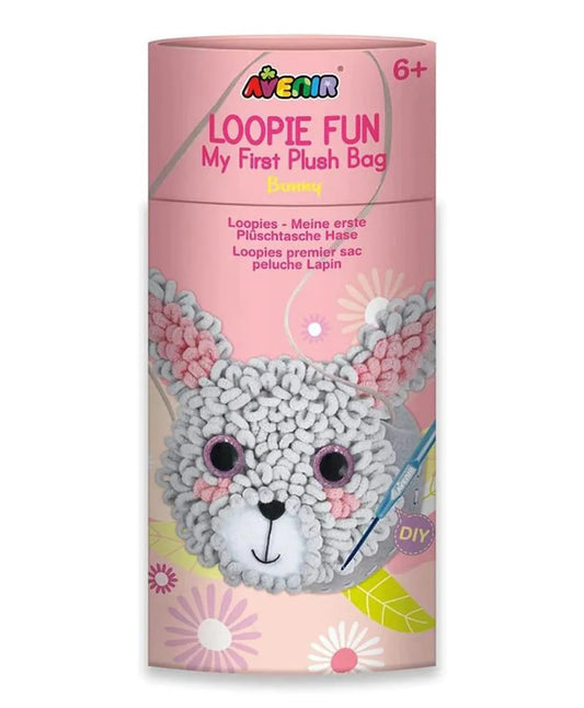 Avenir Loopie Fun My First Plush Bag Kit - Bunny - Laadlee