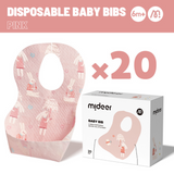Mideer Disposable Baby Bibs 20pcs - Pink Bunny