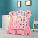 Lovely Baby Giraffe Bookshelf With Toy Rack - Pink
