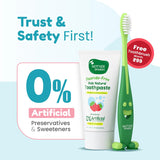 Mother Sparsh Strawberry Kids Natural Toothpaste 50gm + Toothbrush