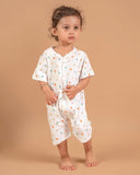 Tickle SnuggleSnapes Organic Short Zip Baby Playsuit