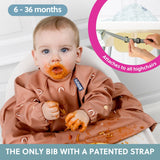 Bibado Coverall Weaning Bib - Terracotta