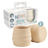 Bibado Sippit Silicone Open Trainer Cup Pack of 2 - Fawn