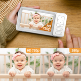 Chillax Giraffe Mood Sleep Trainer Baby Monitor With 5'' Hd Lcd Screen And 360° 1080P Camera