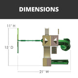 Gorilla Playsets Wilderness Gym Swing Set - Treehouse Roof