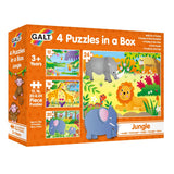 Galt Toys 4 Puzzles In A Box - Jungle