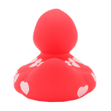 Lilalu Duck With White Hearts - Red
