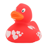 Lilalu Duck With White Hearts - Red